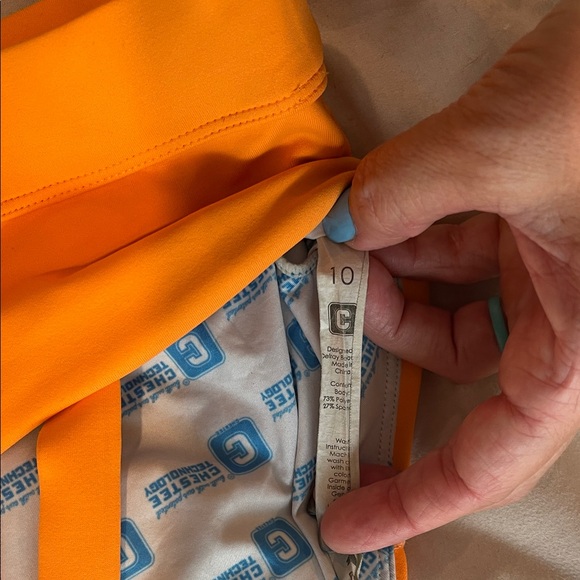 The Chestee Kels Kiel Orange Sports Bra - Picture 3 of 5